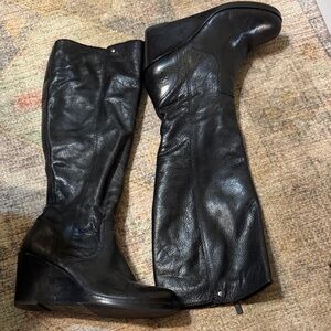 Frye Black Heeled Boots